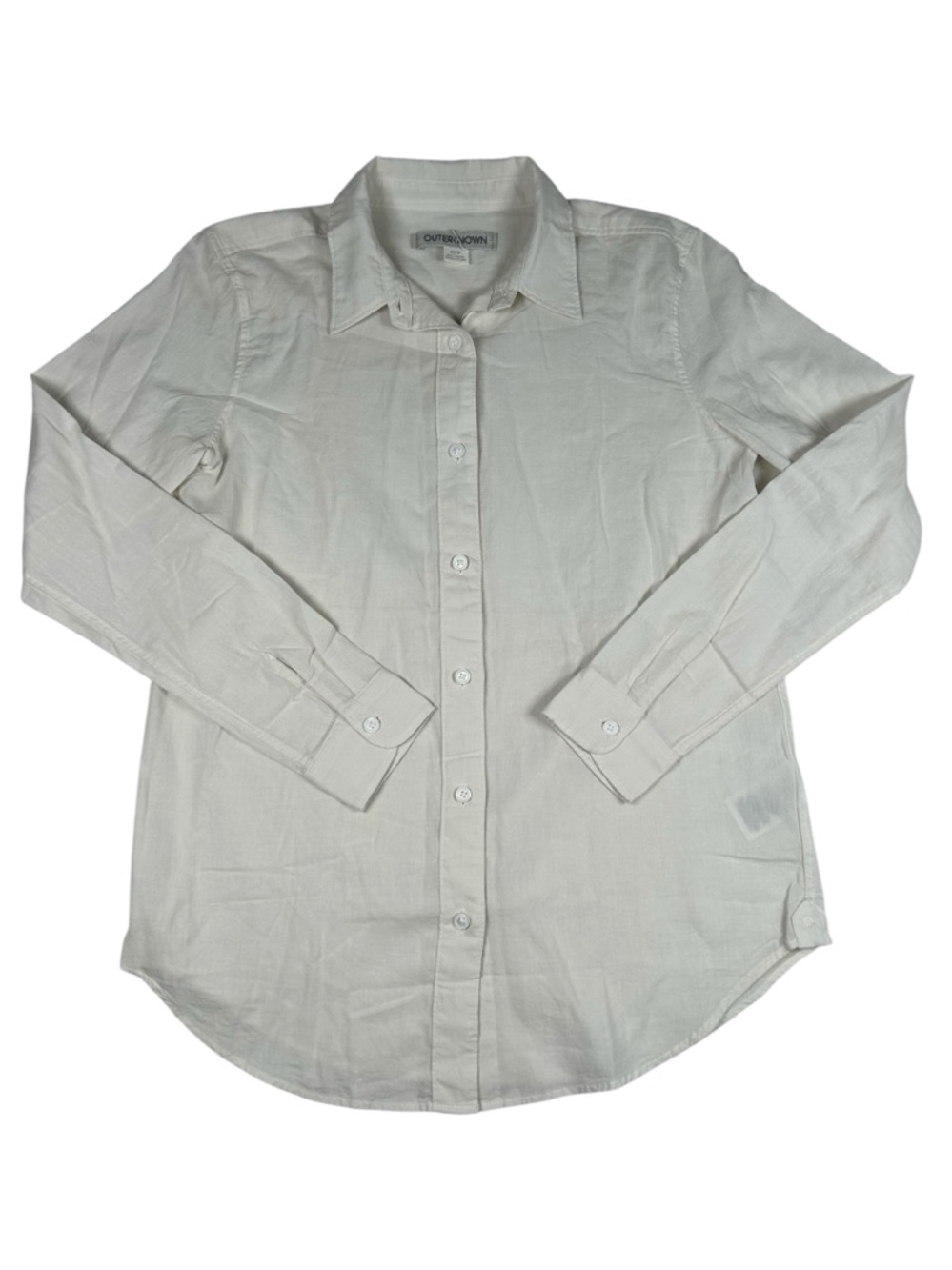 Outerknown White 100% Regenerative Organic Certified Bronze Cotton Button-Up